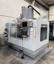 Haas #VM-3, 40" X, 26" Y, 25" Z, 12000 RPM, 30 HP, 54" x 24" table, 24+1 side mount tool changer, Cat 40, 2008