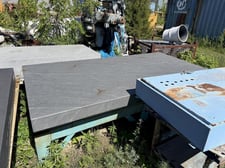 60" x 120" x 10" Granite Surface Combustion plate with stand