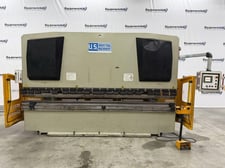 200 Ton, U.S. Industrial #US20013AC, hydraulic CNC press brake, 13' overall, 124" between housing, 7" stroke