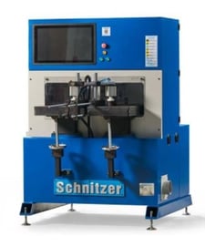 Schnitzer #Male, round end tenoner, twin loading tables, 5.91" max width, 3.54" max height, 1.97" max depth