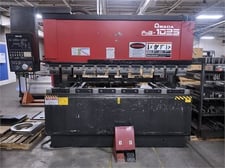 100 Ton, Amada #FBD-1025, hydraulic press brake, 8.2'OA, 98" bed, 3.9" stroke, 15.9" throat, 14.7" open