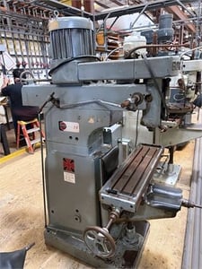 Gorton #O-16, vertical mill, 7" x 29" table, 2 HP, 230 V., 3-phase, step pulley head