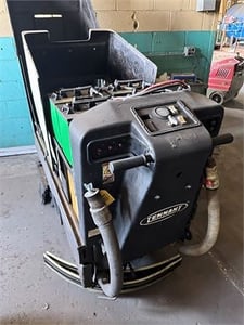Tennant #465, battery operated sweeper/scrubber, 26"-28" cleaning path, 24 V. DC, self-propelled, external