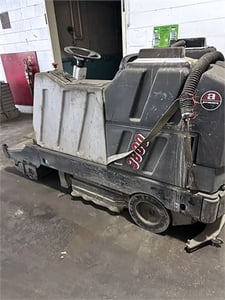 Advance #3800, rider floor scrubber/sweeper, 38" scrubbing path, 36 V. DC, dual disc brush, 40-50 gallon