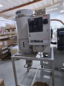 AEC Whitlock #Nomad, mini material dryer, stainless steel hopper, 75 lbs. capacity, 150 CFM process air