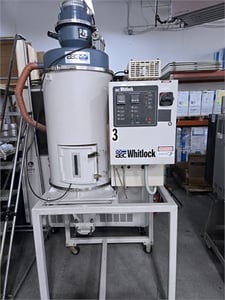 AEC Whitlock #Nomad-PD1DQ, mini material dryer, 6.0 cu.ft. hopper, 50 CFM process air, 180°F - 400°F, 460 V.