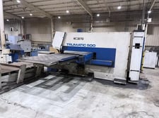 25 Ton, Trumpf #Trumatic-500, CNC turret punch, Trumalift SheetMaster, 460 V., 1999