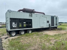 1000 KW Waukesha #VHP-5904-GSI-Modulator, Natural gas generator set, 480 Volts, 3-phase, trailer mounted, 2001