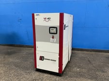 125 psig, Gardner Denver #VS25-40A, Rotary Screw Air Compressor, 40 KW, Allen-Bradley Powerflex 400
