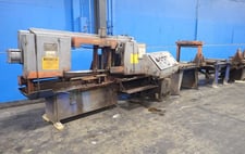 20" Hem #H140A, Horizontal Band Saw, 85 Psi, 10 HP, 1745 RPM, Feed Table, 220/440/480 V.