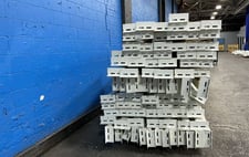 Pallet Racking, T-Bolt, Uprights (12) 216" x48", Beams (89) 96" x5", Plate 5" x7"