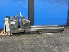 143" Carlson Systems Engineering #DM5/009, Double Head Miter Saw, 6.7 KW, 3460 RPM, 220 V., 2008