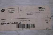 LOT OF 2 - Allen-Bradley Bradley 2090-K6CK-D15M Connector Kit - STOCK GF292A