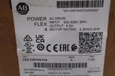 Allen-Bradley Bradley 25A-D2P3N104 ADJUSTABLE FREQUENCY POWERFLEX 523 - STOCK GF247 885630702490