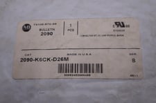 Lot of 2 - Allen-Bradley bradley 2090-k6ck-d26m ser.b connector - stock gf291a