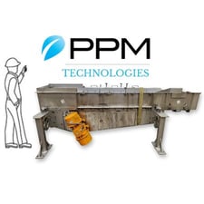 24" PPM Technologies #Ultra-Direct, 304 Stainless Steel, 2-deck vibrating screener conveyor, 12 gauge
