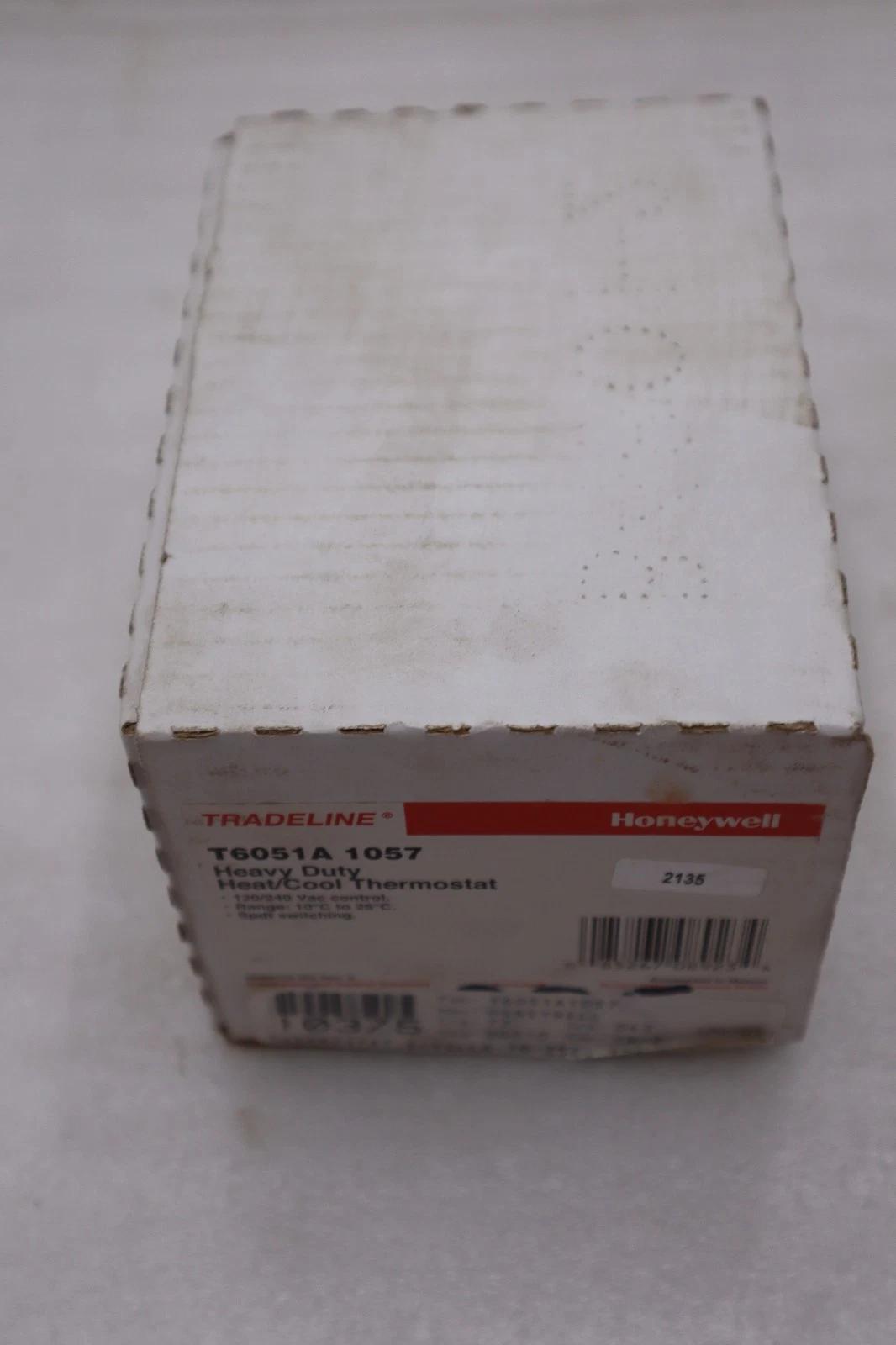 Honeywell t6051a 1057 heavy duty thermostat, new open box, stk gf1046
