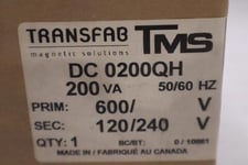 Transfab tms dc0200qh/ dc-0200-qh control transformer - stock gf1048