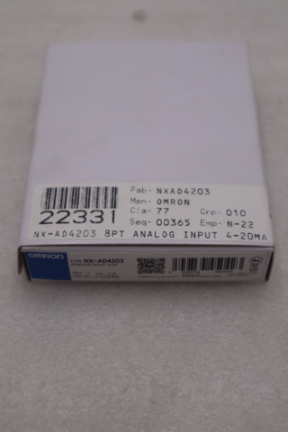 New Omron NX-AD4203 Analog Input Unit NXAD4203 In Box STOCK GF-573A