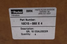 BOX OF 4 - PARKER 10C15-060 X 4 Finite Filter Element - STOCK GF1139