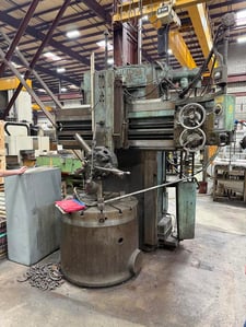 42" Bullard #Cutmaster, vertical turret lathe, 4-jaw chuck, 52" swing, 37" under rail, 5 pos turret head on