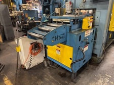 18" x .125" Nidec CHS #MXS-318-PL, servo roll feed straightener combination press