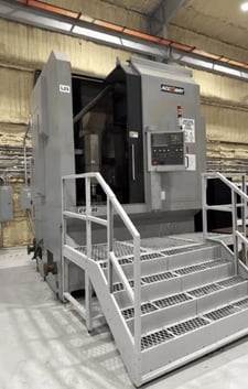 Accuway #UV-100, CNC lathe, 43" swing, 40" chuck, 39" diameter, Fanuc, 12 station turret, live tooling, 2013