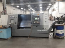 Hyundai Kia #SKT-300L, 29.5" swing, 15" chuck, 3.5" bar, 19" centers, 22" diameter, Fanuc CNC, 12 station
