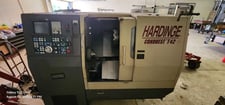 Hardinge #Conquest-42, 21.2" swing, 6" chuck, 1.6" bar, 13.1" centers, 9" diameter, Fanuc CNC, 12 station