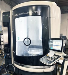 DMG Mori Seiki #DMU-65FD, 5-Axis, 28.9" X, 25.6" Y, 22" Z, 20000 RPM, 60 automatic tool changer, HSK-63A