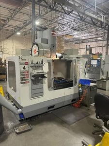 Haas #VF-4SS, 50" X, 20" Y, 25" Z, 12,000 RPM, 24 automatic tool changer, Cat 40, coolant thru spindle, 2007