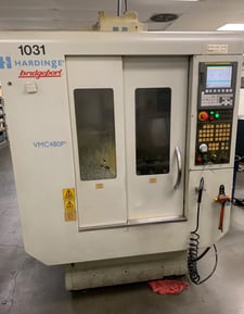 Hardinge #VMC480P3, 18.9" X, 15.7" Y, 16.9" Z, 10000 RPM, 20 automatic tool changer, Cat 40, Fanuc CNC, 2006