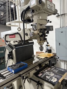 Servo #SV50, 34" X, 16" Y, 16" Z, 60-4200 RPM, R8, ACU-RITE digital read out, 2001