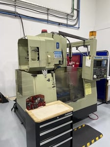 Hamai #MC-3VC, 19.7" X, 16.1" Y, 18.1" Z, 6,000 RPM, 24 automatic tool changer, Cat 40, Fanuc CNC, 1989