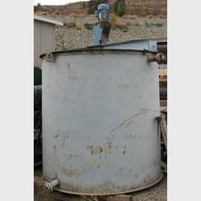 2 HP Philadelphia #POG-15, Gearhead Mixer, 6' x 6' mixing tank, twin 11" diameter 3-blade stainless steel
