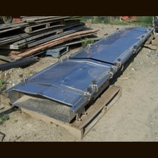 30" wide x 25' long, Triple S Dynamics, Slipstick Conveyor, stainless steel trough, 3 HP, 1200 RPM, 220/440 V.