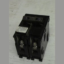 15 Amps, Siemens, Push-in Breaker, 2-pole, 120/240 Volt, (9 available)