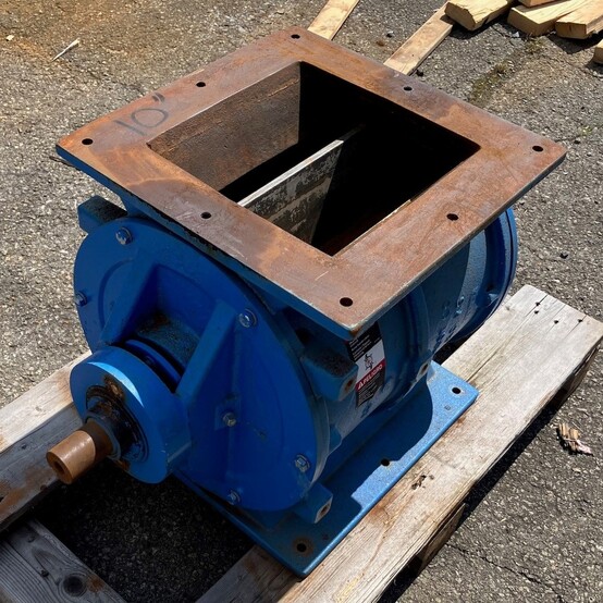 10" Smoot - Magnum Systems #FT12, Rotary Airlock Valve, 10" x 10" feed opening, 1.5" shaft diameter, 6.5" x