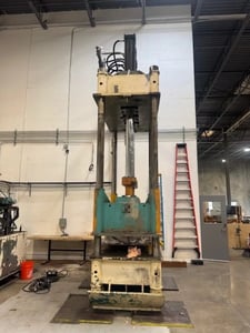 200 Ton, Verson #200-HD2-72-4P, Down-Acting 4-Post Hydraulic Press, 54" stroke, 74" x 54" bed & ram, 26"-80"