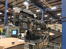 Sheiner, Rock & Roll Rotational Molder, 57.5" max. swing diameter, 226" max. mold length, 2" natural gas feed
