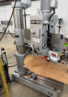 33.46" -8.29" Sharp #RD-820, Radial Arm Drill, 25.2" head travel, 2017
