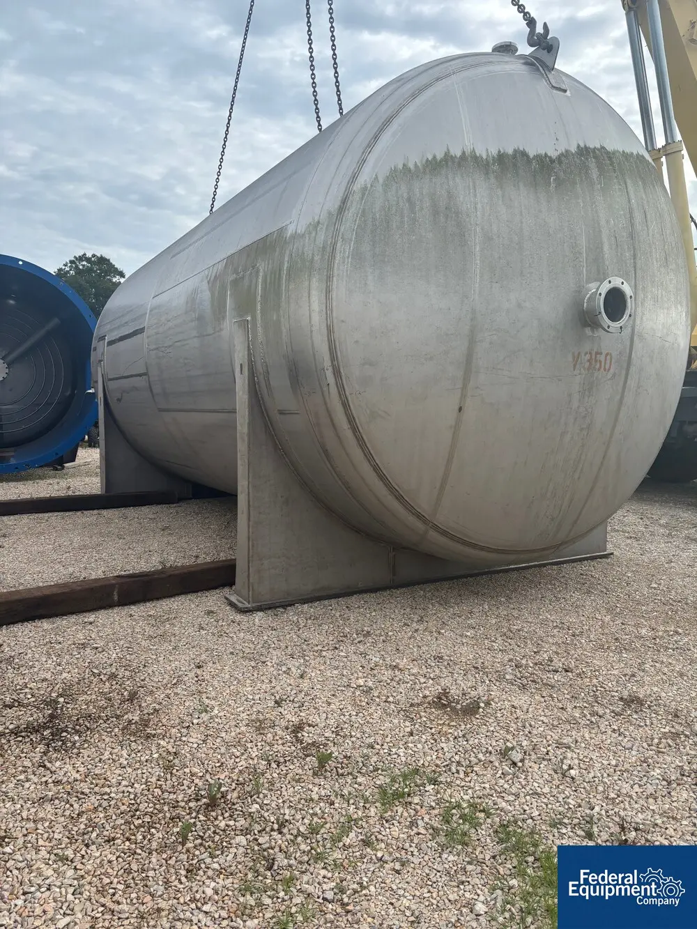 22200 gallon Crown Iron Works, 316L Stainless Steel Receiver Tank, 15 psi