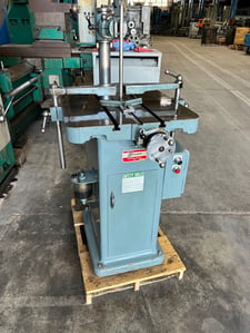 1.25" Morrison #K, keyseater, 9" stroke, 1.25" x 24" table, clamp bar, centering vee, 2 HP, 1989