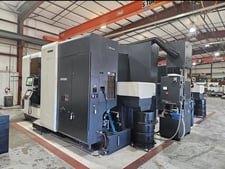DMG Mori Seiki #NHX-6300, 24.8" x 24.8" pallet, 40.6" X, 40.6" Y, 40.6" Z, 16000 RPM, 60 automatic tool