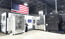 Okuma #MB-5000H, 19.6" x 19.69" pallet, 29.92" X, 29.9" Y, 29.9" Z, 15000 RPM, 146 automatic tool changer
