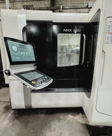 DMG Mori Seiki #NHX-4000, horizontal machining center, 15.7" x 15.75" pallet, 22" X, 22" Y, 26" Z, 15000 RPM