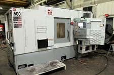 Haas #EC-500, horizontal machining center, 19.7" x 19.7" pallet, 32" X, 20" Y, 28" Z, 8,000 RPM, 40 automatic