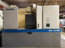 Okuma #MA-60HB, horizontal machining center, 25" x 25" pallet, 39.4" X, 31.5" Y, 31.5" Z, 5,000 RPM, 60