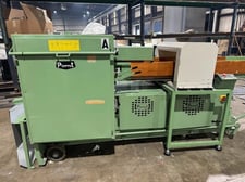 Pierret #G.45-L1, high speed guillotine cutter, 17-11/16" cutting width, 50-100 cuts/min., 3300 lbs/hour, 2012