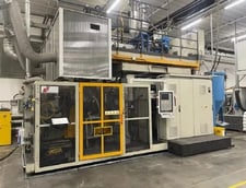 ST #TA150-ASPI-COEX-SECO, Co-Extrusion Accumulator Head Blow Molder, 16 Ton, 60mm screw, 1.5 Ltr. shot, 2008